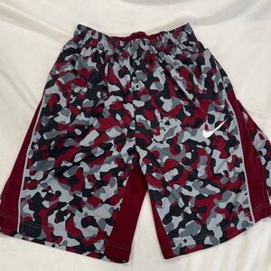 Nike Men's Athletic Shorts - Red and Gray Camo